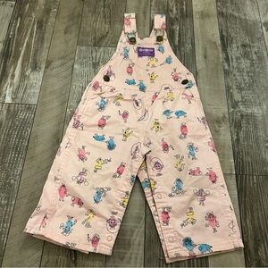 OshKosh B'gosh Pink Cartoon Print Overalls
